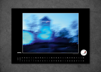 Kalenderbild Nürnberg Burg Blaue Nacht